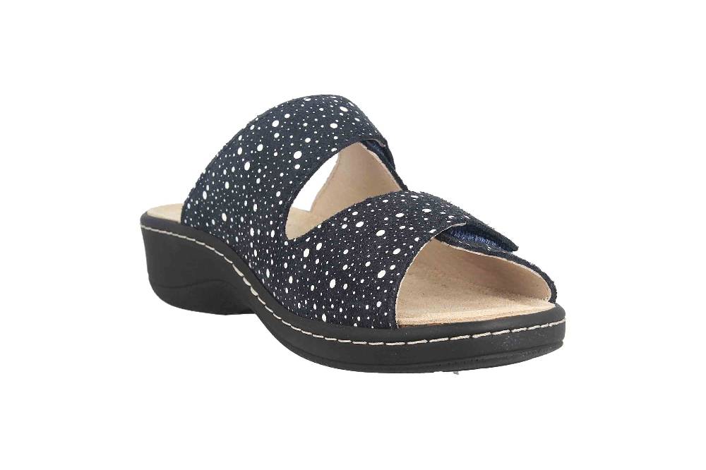 Hickersberger Pantoletten In Blau 2819-7008 Damenschuhe