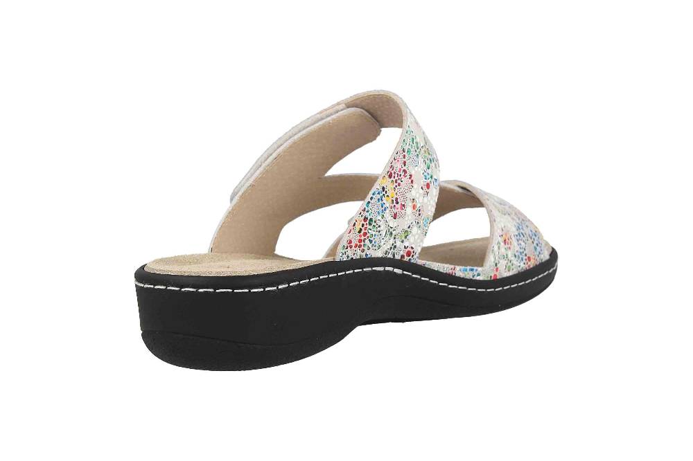 Hickersberger Pantoletten In Übergrößen Weiß 2846-8042 Große Damenschuhe