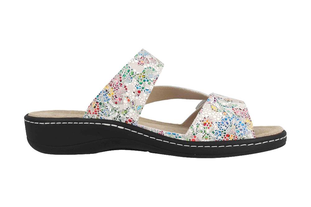 Hickersberger Pantoletten In Übergrößen Weiß 2846-8042 Große Damenschuhe