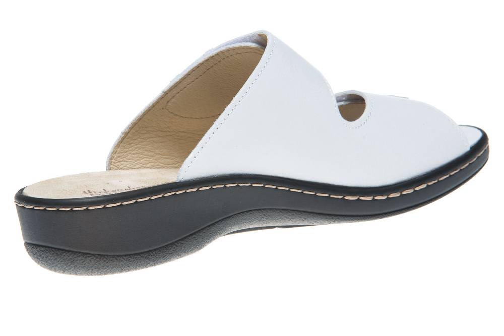 Hickersberger Vario Pantoletten In Übergrößen Weiß 5119 8101 Große Damenschuhe