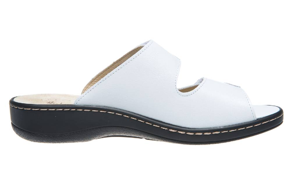 Hickersberger Vario Pantoletten In Übergrößen Weiß 5119 8101 Große Damenschuhe