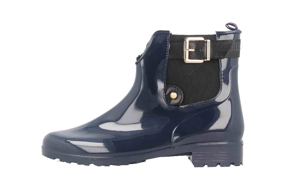 Inselhauptstadt Gummistiefel in Übergrößen Blau KLAW20-29-I-3 große Damenschuhe