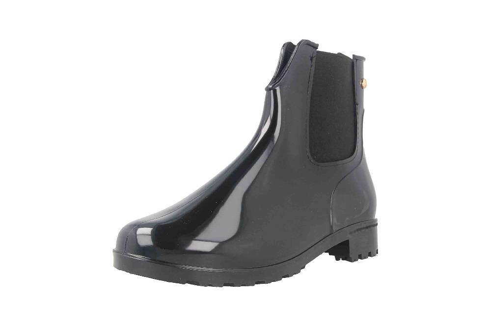 Inselhauptstadt Gummistiefel In Übergrößen Schwarz KLSS22-85-I-1 Große Damenschuhe