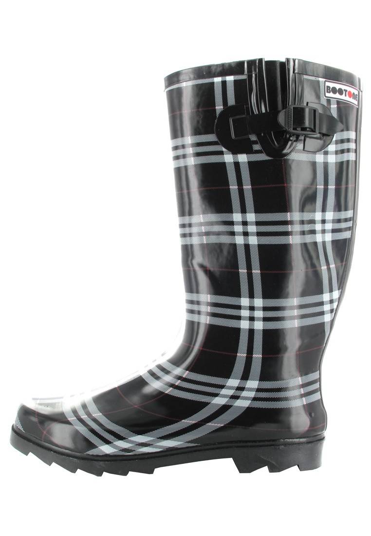 Intex Kautschuk-Gummistiefel In Übergrößen Schwarz Cora 14101 Große Damenschuhe