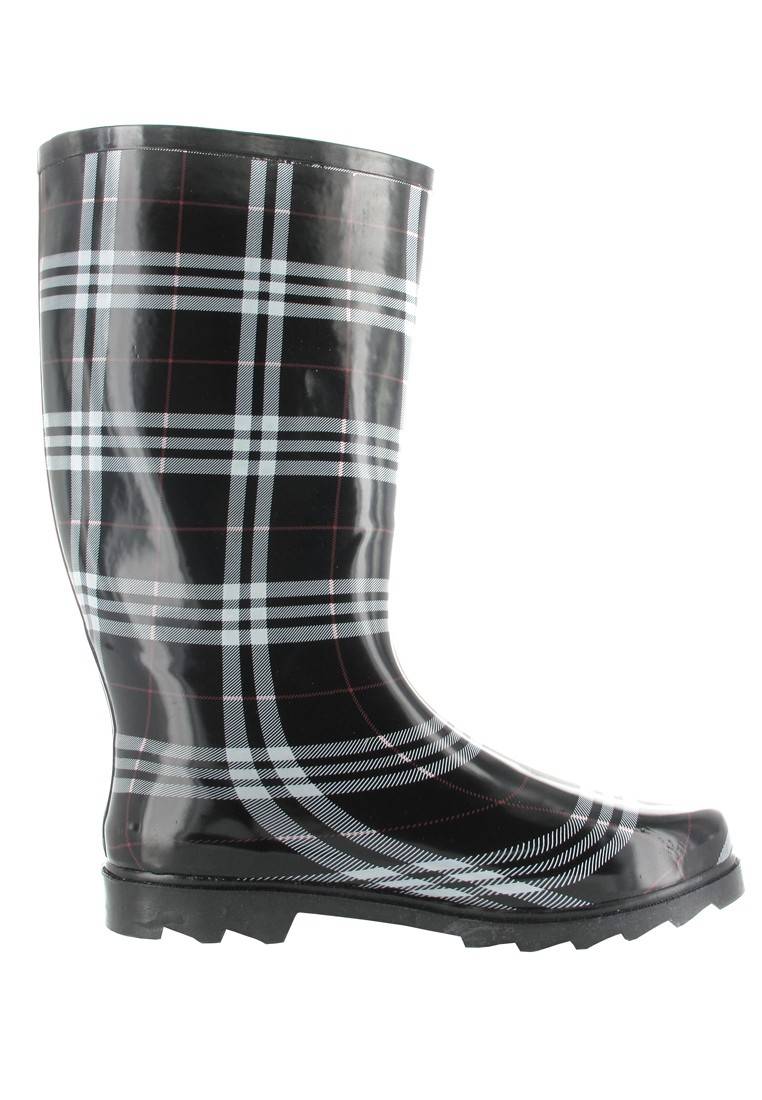 Intex Kautschuk-Gummistiefel In Übergrößen Schwarz Cora 14101 Große Damenschuhe