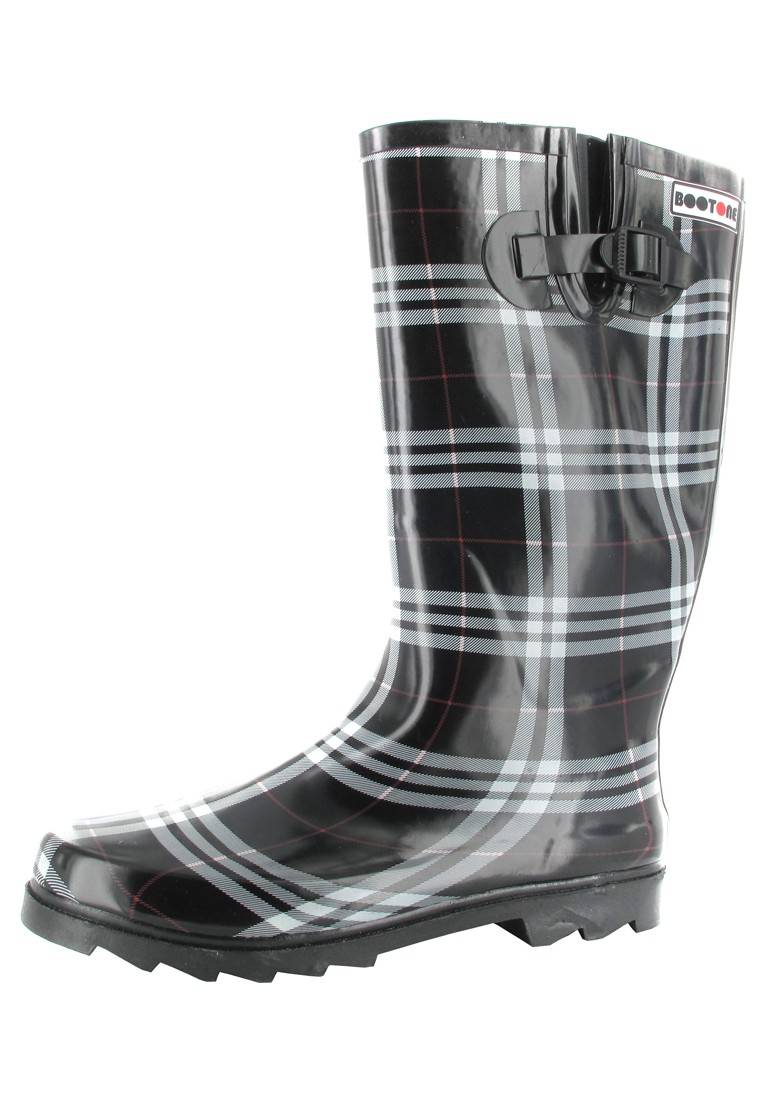 Intex Kautschuk-Gummistiefel in Übergrößen Schwarz Cora 14101 große Damenschuhe