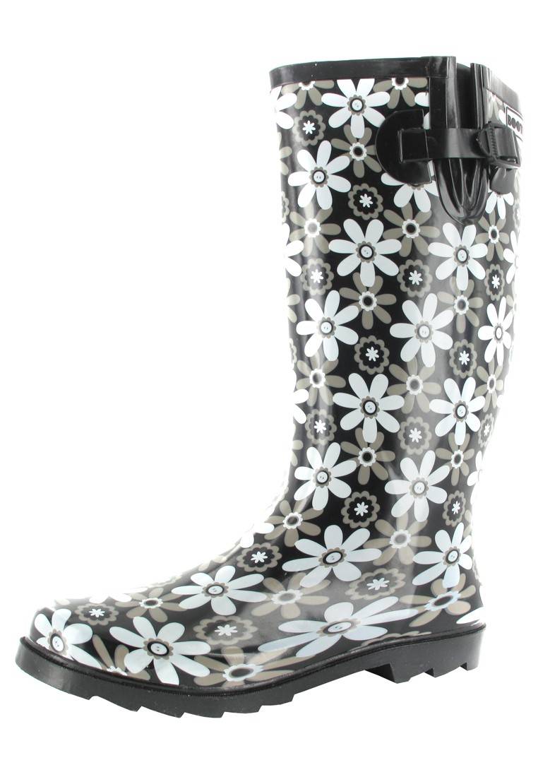 Intex Kautschuk-Gummistiefel in Übergrößen Schwarz Florence 14102 große Damenschuhe