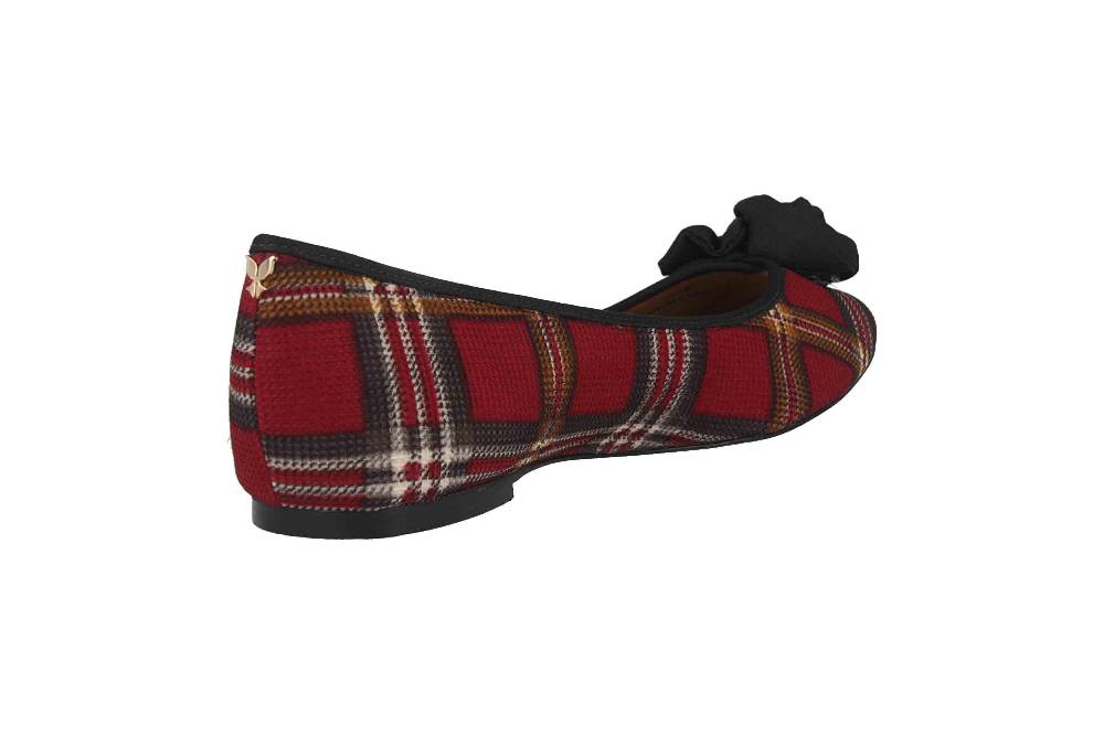 J.Reneé Ballerinas In Übergrößen Mehrfarbig Baylynn Red Multi Plaid Große Damenschuhe