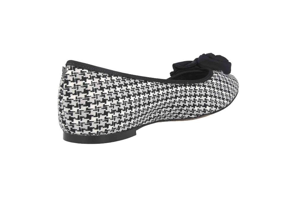 J.Reneé Ballerinas In Übergrößen Mehrfarbig Baylynn Black Gray White Große Damenschuhe