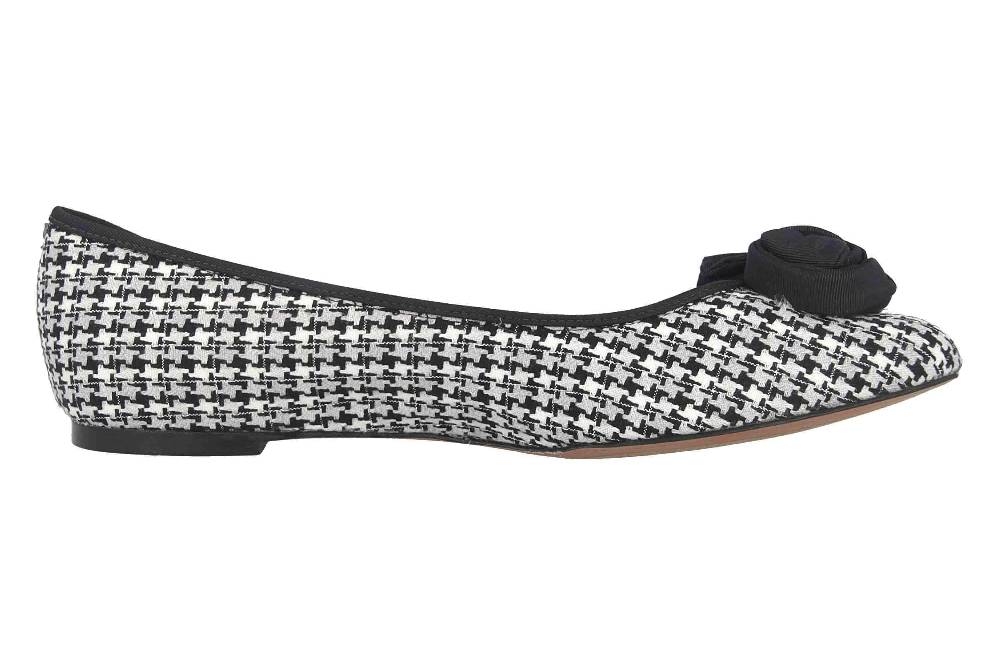J.Reneé Ballerinas In Übergrößen Mehrfarbig Baylynn Black Gray White Große Damenschuhe