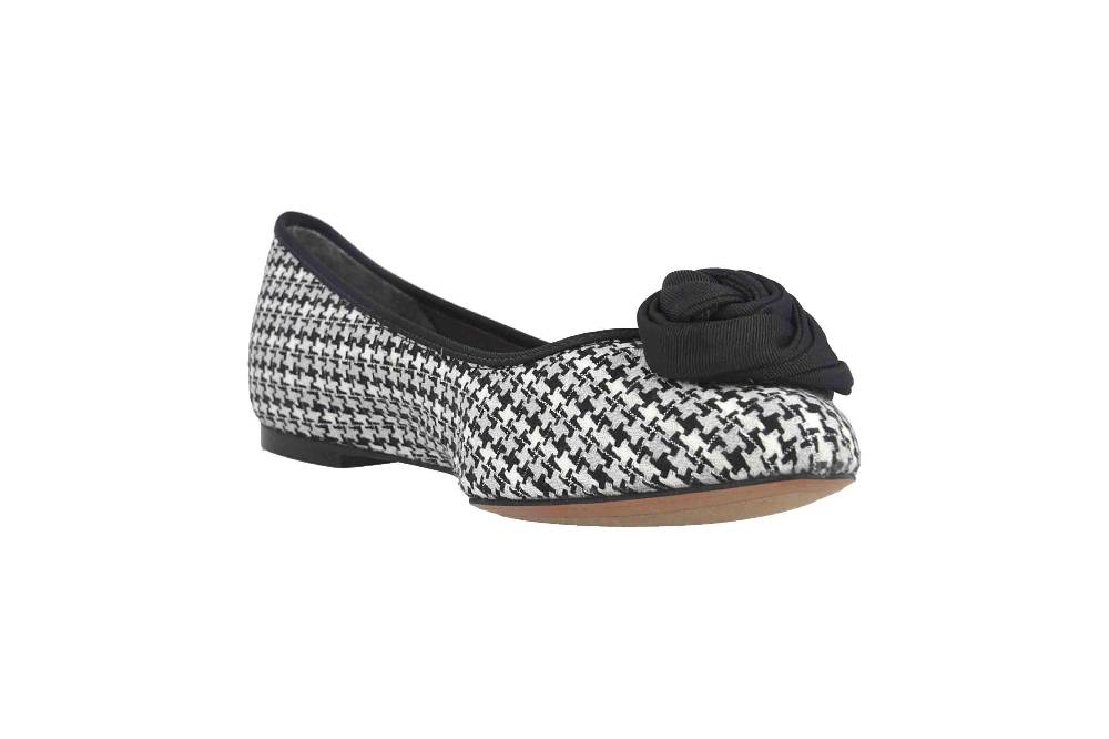 J.Reneé Ballerinas In Übergrößen Mehrfarbig Baylynn Black Gray White Große Damenschuhe