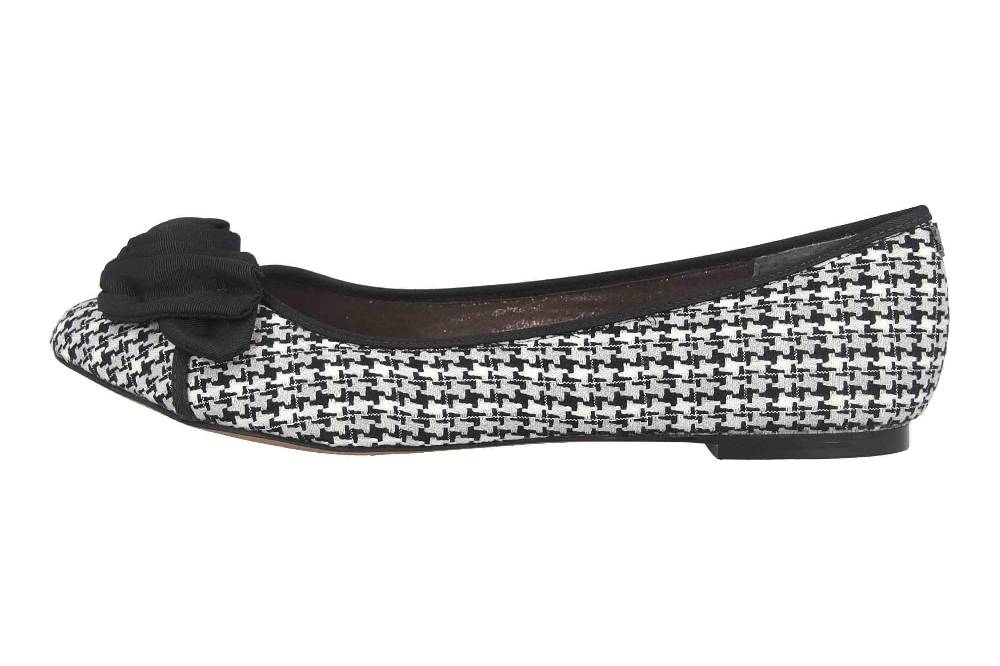 J.Reneé Ballerinas in Übergrößen Mehrfarbig Baylynn Black Gray White große Damenschuhe