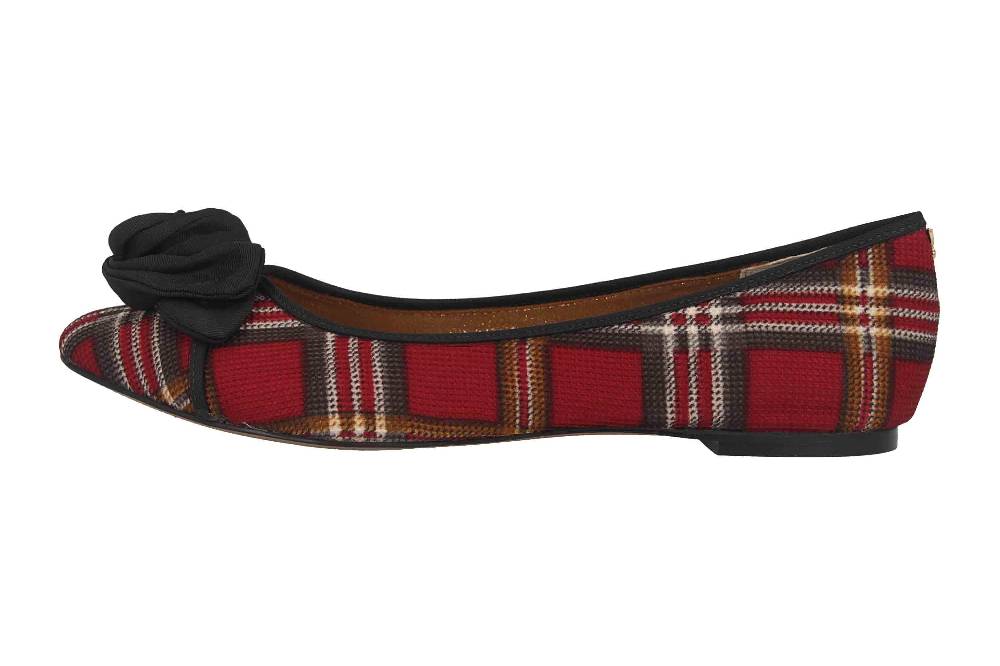 J.Reneé Ballerinas in Übergrößen Mehrfarbig Baylynn Red Multi Plaid große Damenschuhe