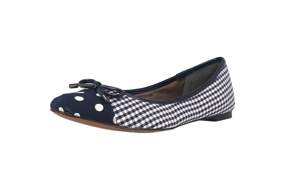 J.Reneé Ballerinas In Übergrößen Mehrfarbig Charmyne Navy White Große Damenschuhe