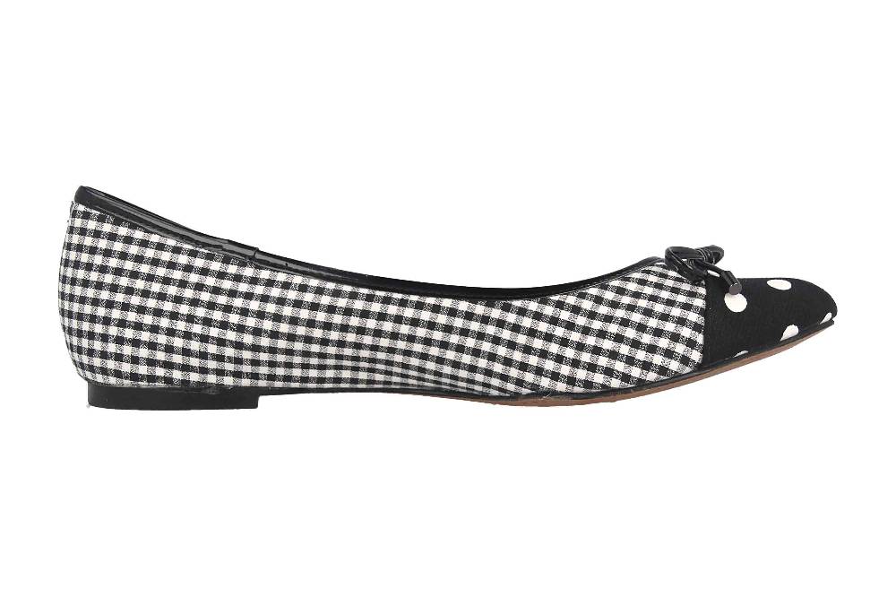 J.Reneé Ballerinas In Übergrößen Mehrfarbig Charmyne Black White Große Damenschuhe