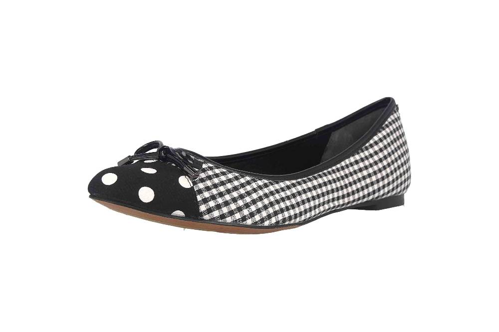 J.Reneé Ballerinas In Übergrößen Mehrfarbig Charmyne Black White Große Damenschuhe