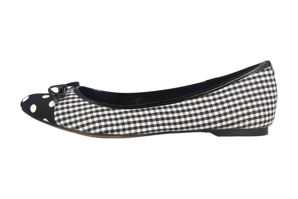 J.Reneé Ballerinas in Übergrößen Mehrfarbig Charmyne Black White große Damenschuhe