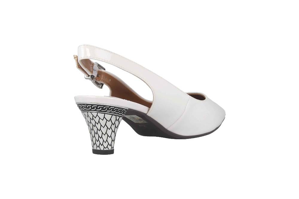 J.Reneé PAWHT Pumps In Übergrößen Weiß Mayetta White Pearl Große Damenschuhe