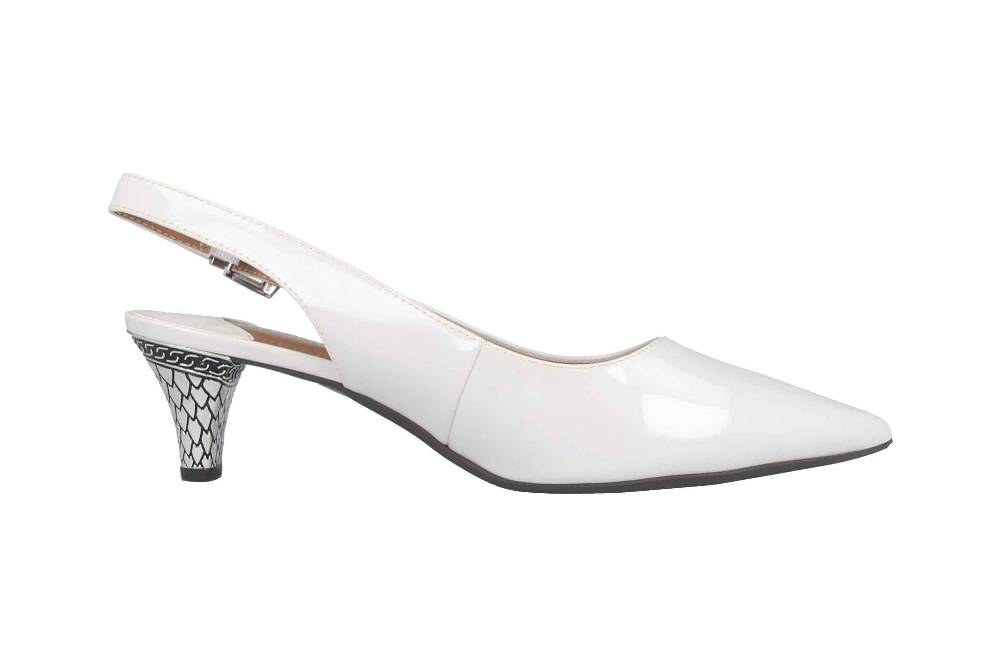 J.Reneé PAWHT Pumps In Übergrößen Weiß Mayetta White Pearl Große Damenschuhe