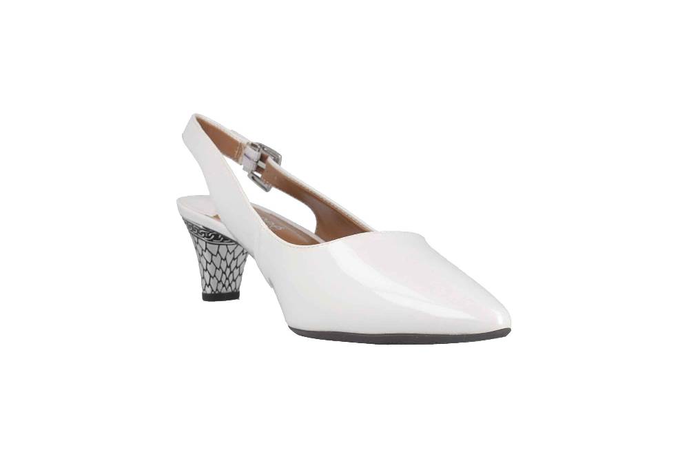 J.Reneé PAWHT Pumps In Übergrößen Weiß Mayetta White Pearl Große Damenschuhe