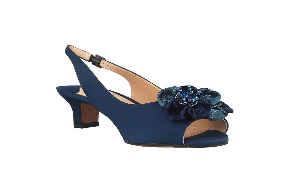 J.Reneé Pumps In Übergrößen Blau LEONEL-SANVY Große Damenschuhe