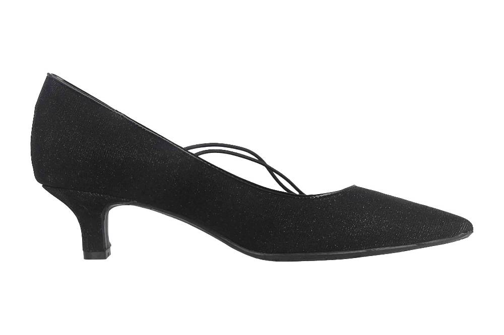 J.Reneé Pumps In Übergrößen Mehrfarbig Idenah Black Glitter Große Damenschuhe