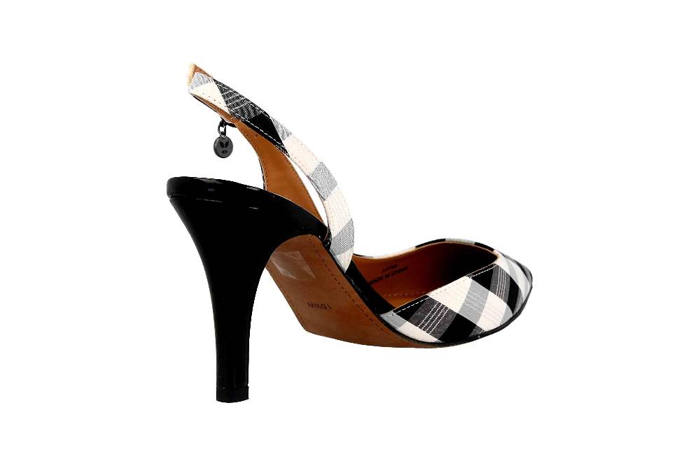 J.Reneé Pumps In Übergrößen Mehrfarbig Yusra Black White Große Damenschuhe