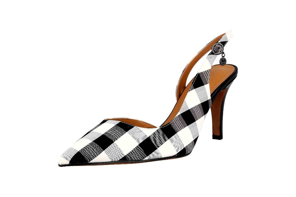 J.Reneé Pumps In Übergrößen Mehrfarbig Yusra Black White Große Damenschuhe