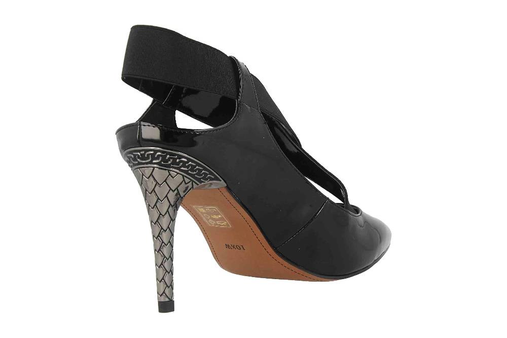 J.Reneé Pumps In Übergrößen Schwarz Eliora Black Patent Große Damenschuhe