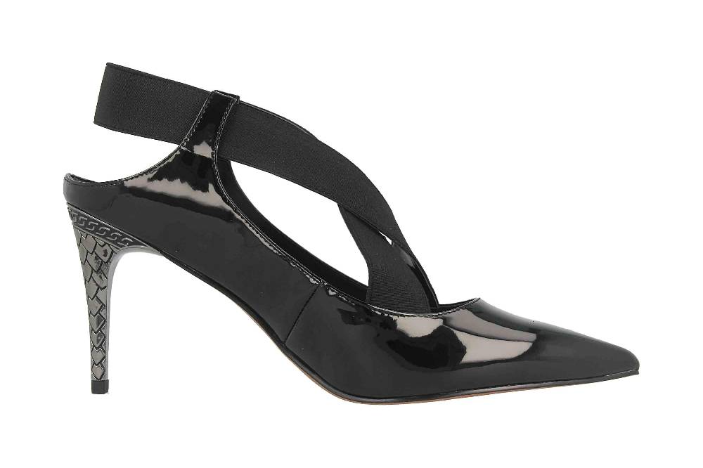 J.Reneé Pumps In Übergrößen Schwarz Eliora Black Patent Große Damenschuhe
