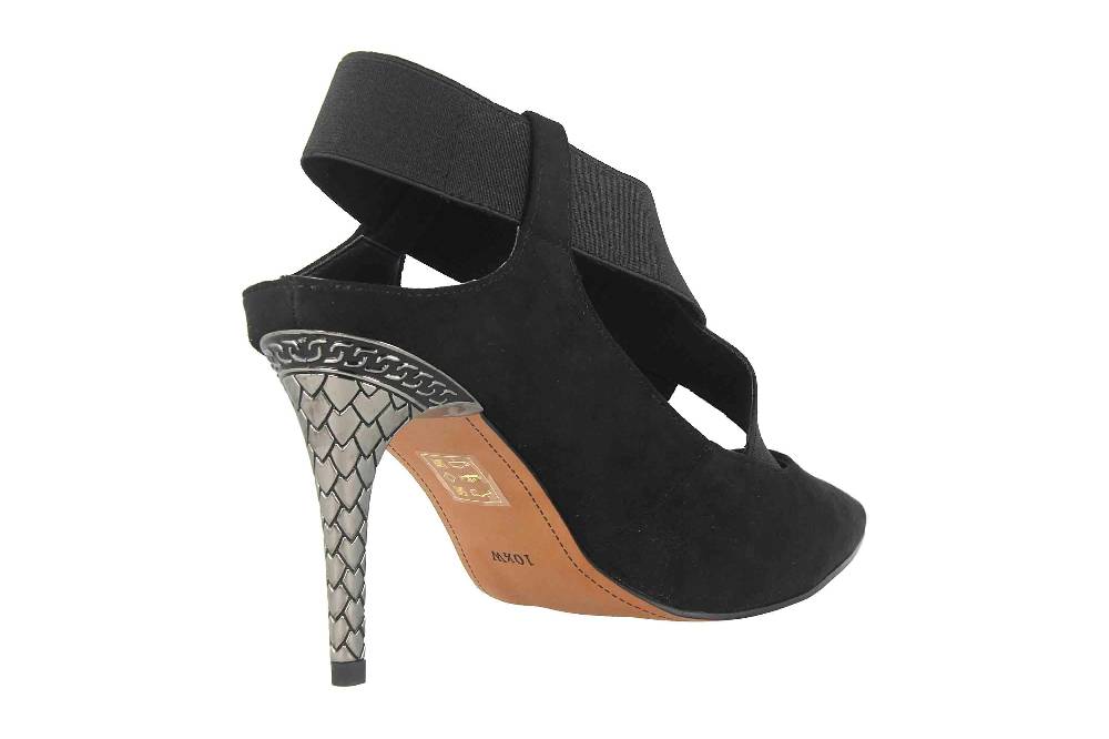 J.Reneé Pumps In Übergrößen Schwarz Eliora Black Suede Große Damenschuhe