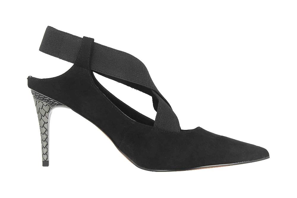 J.Reneé Pumps In Übergrößen Schwarz Eliora Black Suede Große Damenschuhe