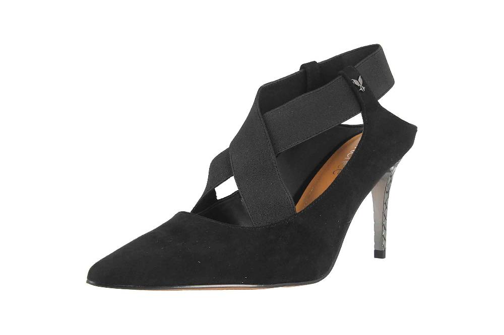 J.Reneé Pumps In Übergrößen Schwarz Eliora Black Suede Große Damenschuhe