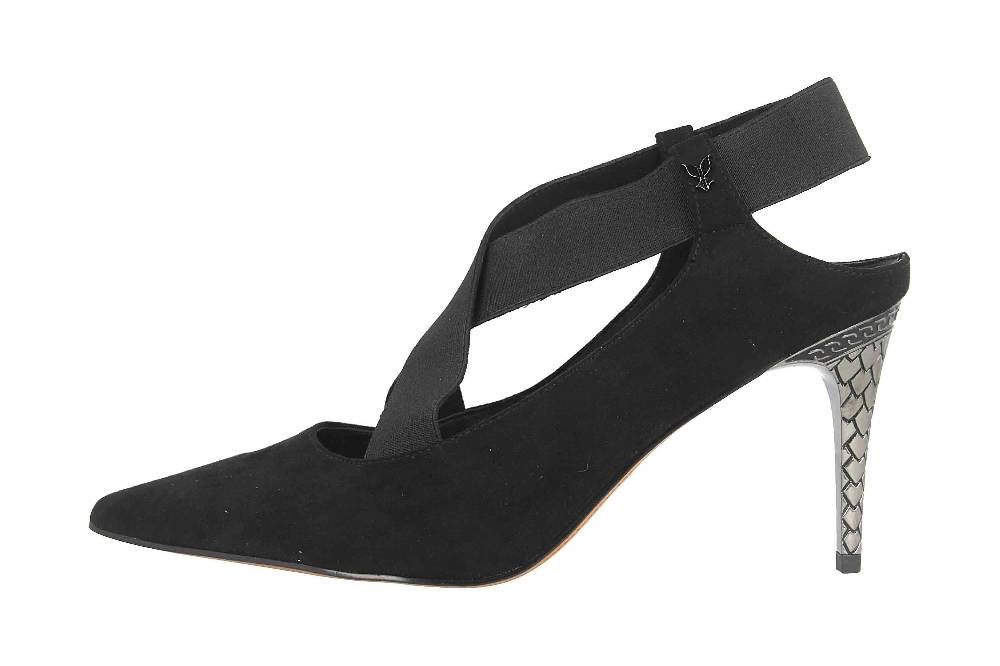 J.Reneé Pumps in Übergrößen Schwarz Eliora Black Suede große Damenschuhe