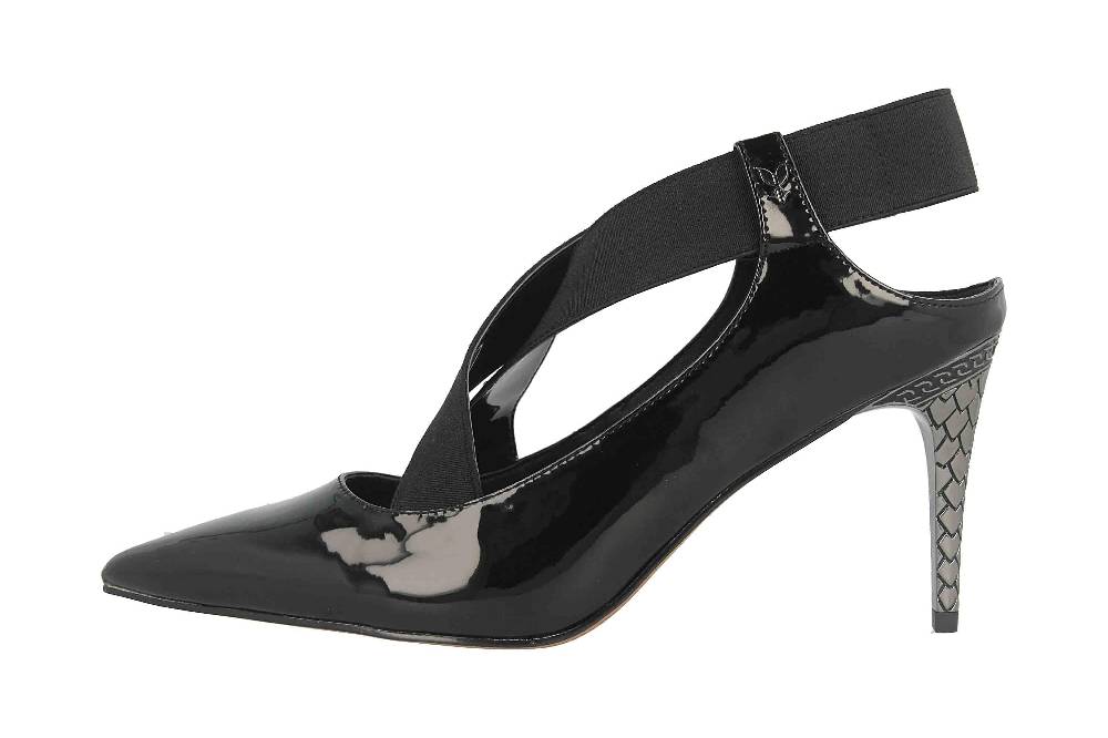 J.Reneé Pumps in Übergrößen Schwarz Eliora Black Patent große Damenschuhe