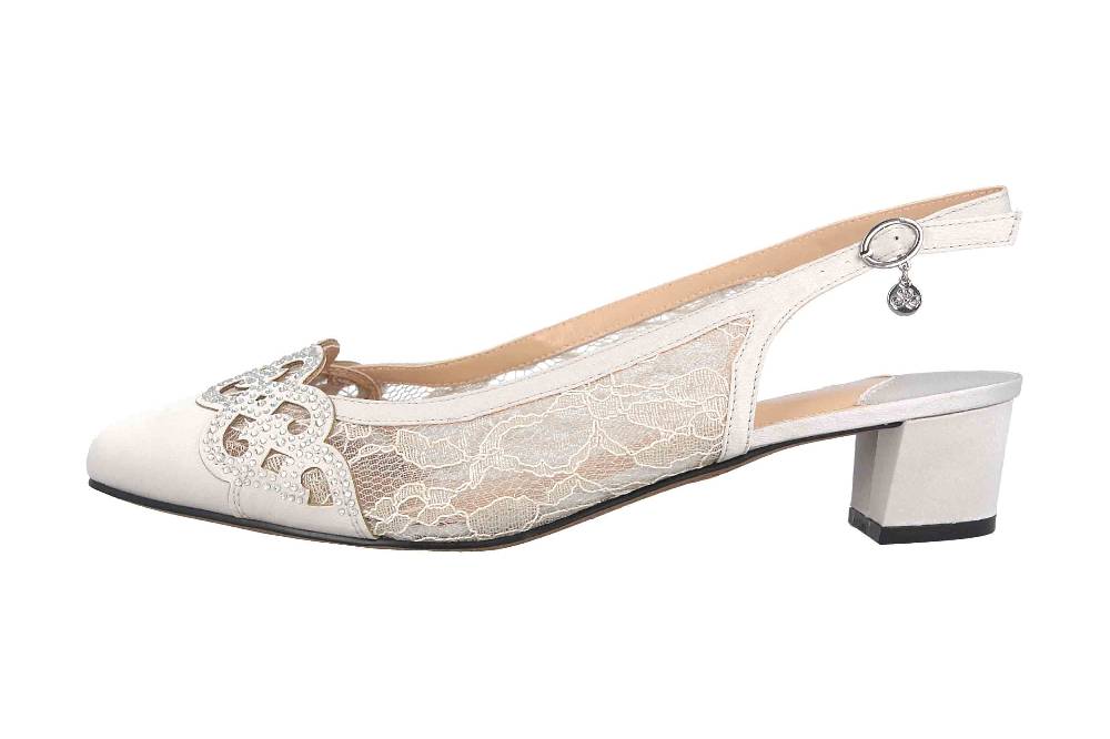 J.Reneé Pumps in Übergrößen Silber FALEEC-SASTG große Damenschuhe