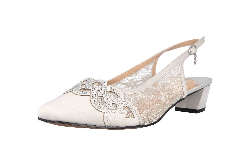 J.Reneé Pumps In Übergrößen Silber FALEEC-SASTG/WW Große Damenschuhe