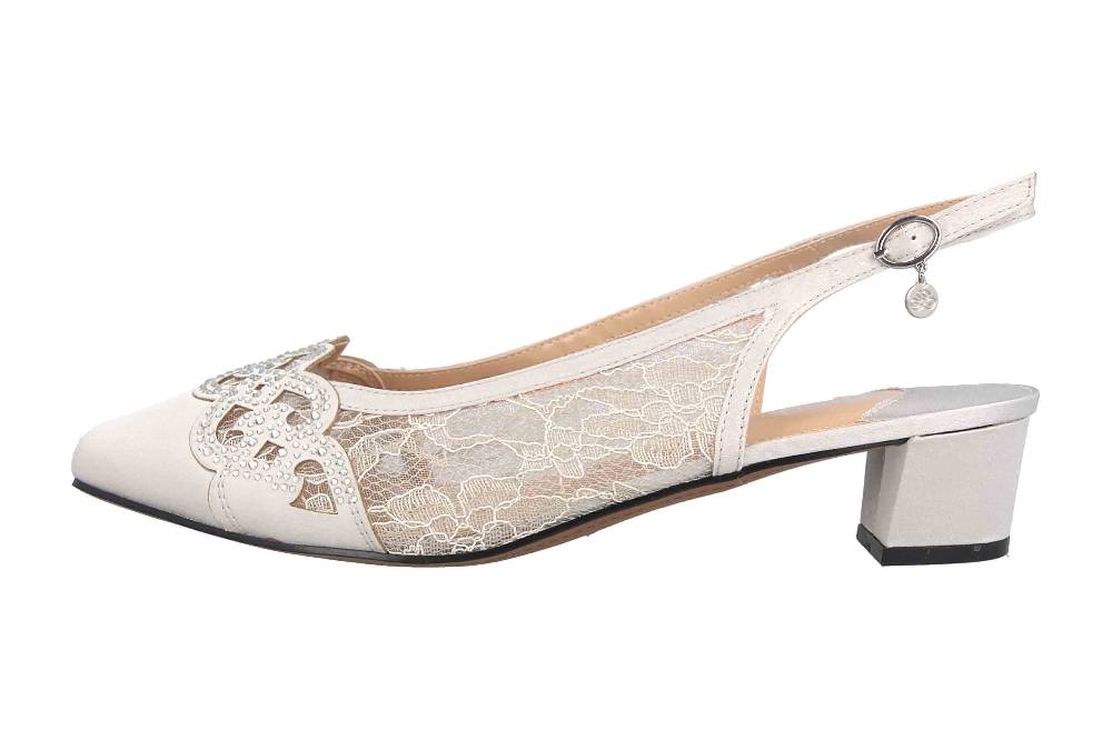 J.Reneé Pumps in Übergrößen Silber FALEEC-SASTG/WW große Damenschuhe