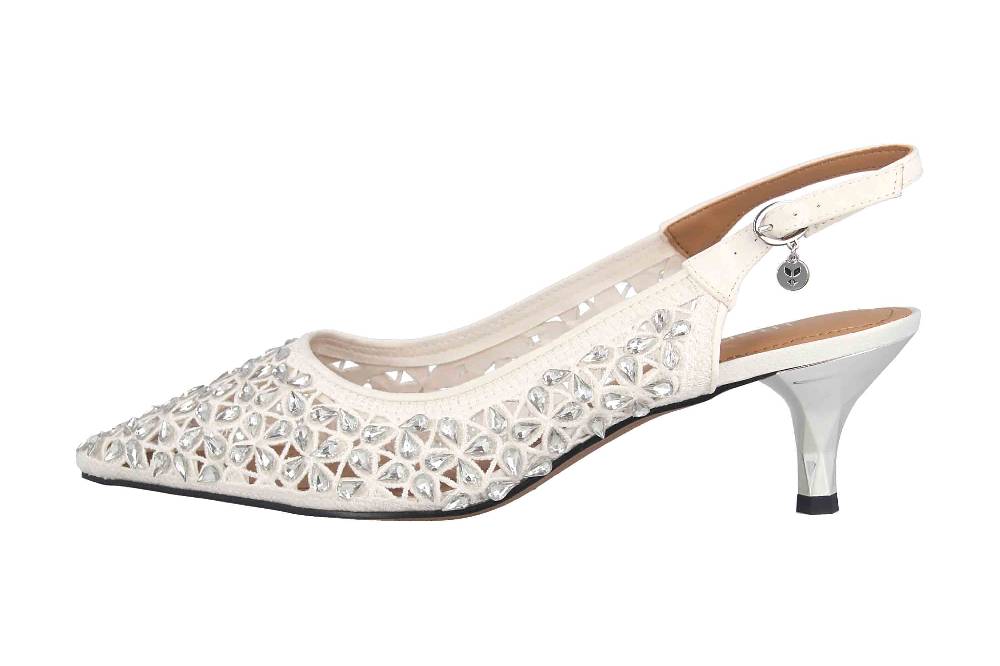 J.Reneé Pumps in Übergrößen Weiß DIYARA-SAWHT/WW große Damenschuhe