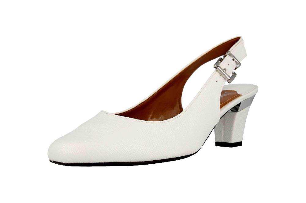 J.Reneé Pumps In Übergrößen Weiß Malree White Große Damenschuhe