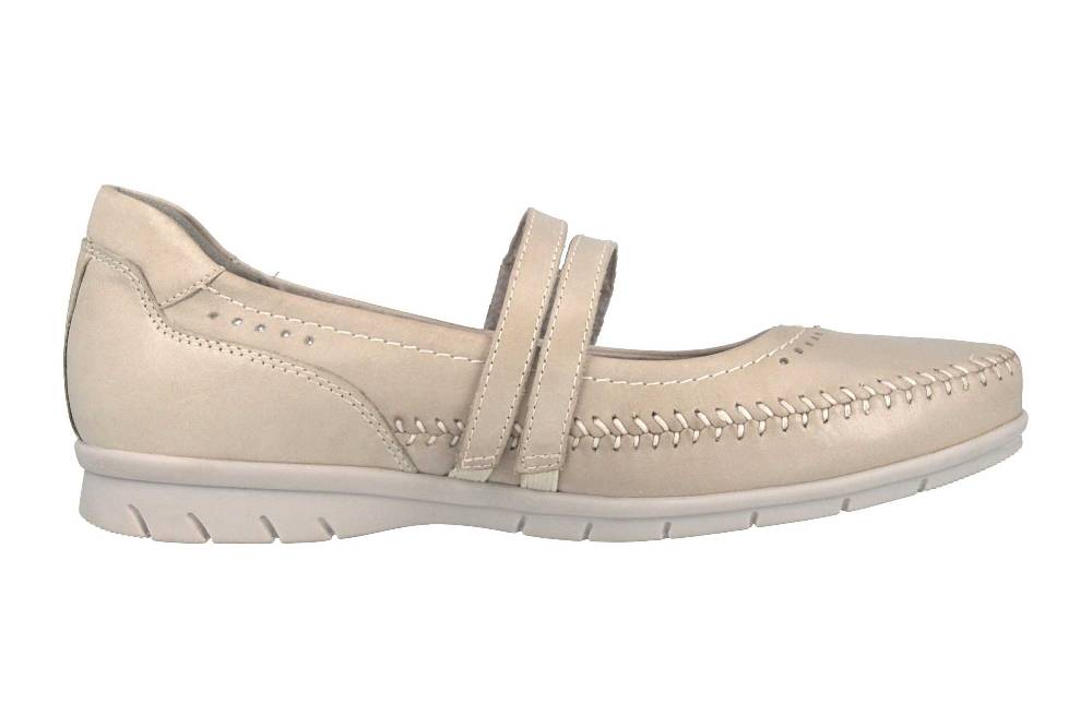 Jana Ballerina In Übergrößen Grau 8-24611-22 204 Große Damenschuhe