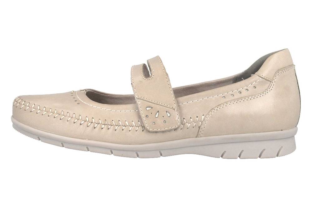 Jana Ballerina in Übergrößen Grau 8-24611-22 204 große Damenschuhe