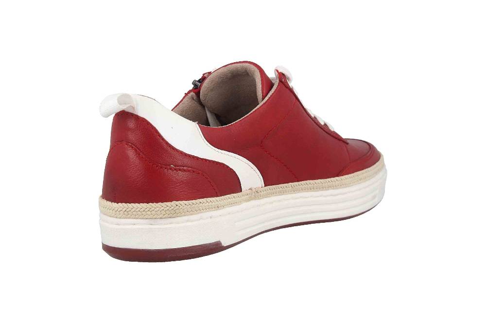 Jana Comfort Leather Halbschuhe In Übergrößen Rot 8-8-23653-28 500 Große Damenschuhe