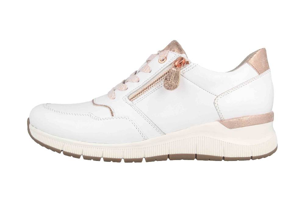 Jana Comfort Leather Halbschuhe in Übergrößen Weiß 8-8-23721-28 100 große Damenschuhe