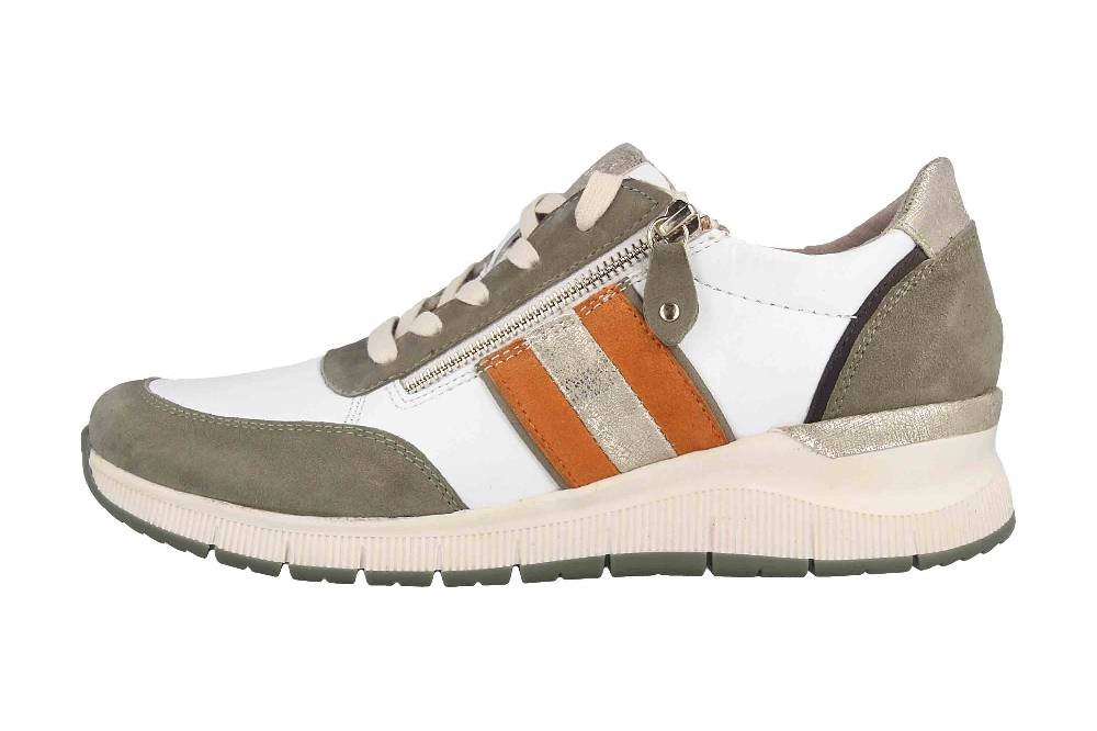 Jana Comfort Leather Sneaker in Übergrößen Mehrfarbig 8-8-23613-28 770 große Damenschuhe