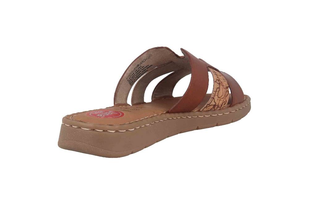 Jana Pantoletten In Übergrößen Braun 8-8-27108-28 362 Große Damenschuhe