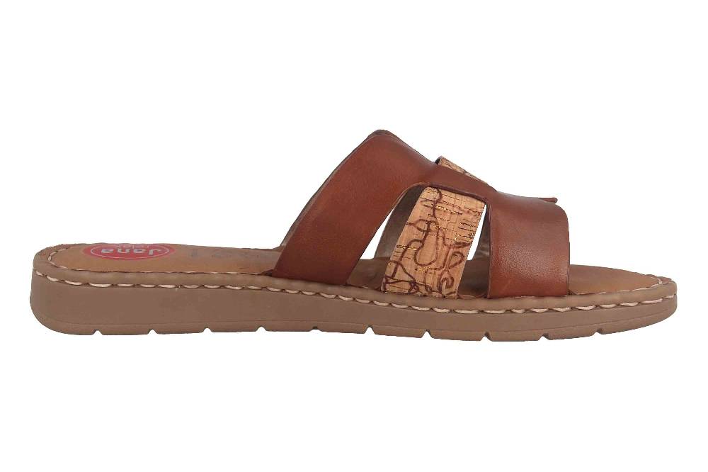 Jana Pantoletten In Übergrößen Braun 8-8-27108-28 362 Große Damenschuhe
