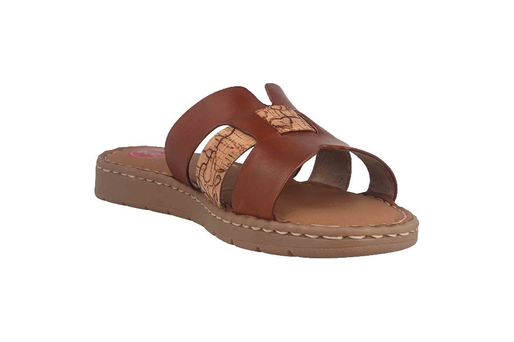 Jana Pantoletten In Übergrößen Braun 8-8-27108-28 362 Große Damenschuhe