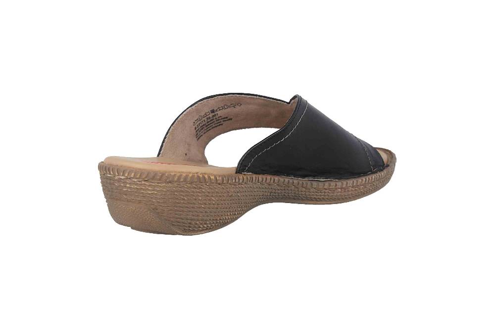 Jana Pantoletten In Übergrößen Schwarz 8-8-27111-28 001 Große Damenschuhe