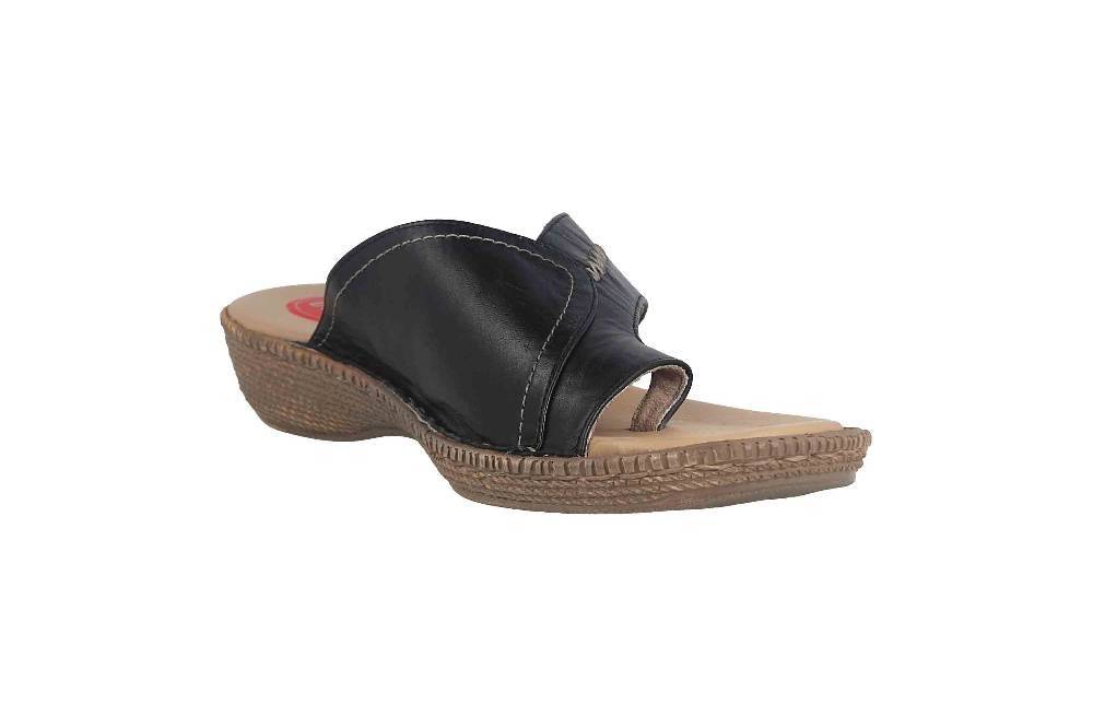 Jana Pantoletten In Übergrößen Schwarz 8-8-27111-28 001 Große Damenschuhe